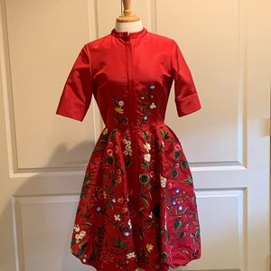 Oscar De La Renta floral dress